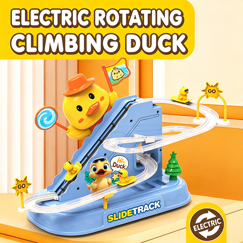 Educational Toys - Ducks Stair Climbing Toys Flashing Lights