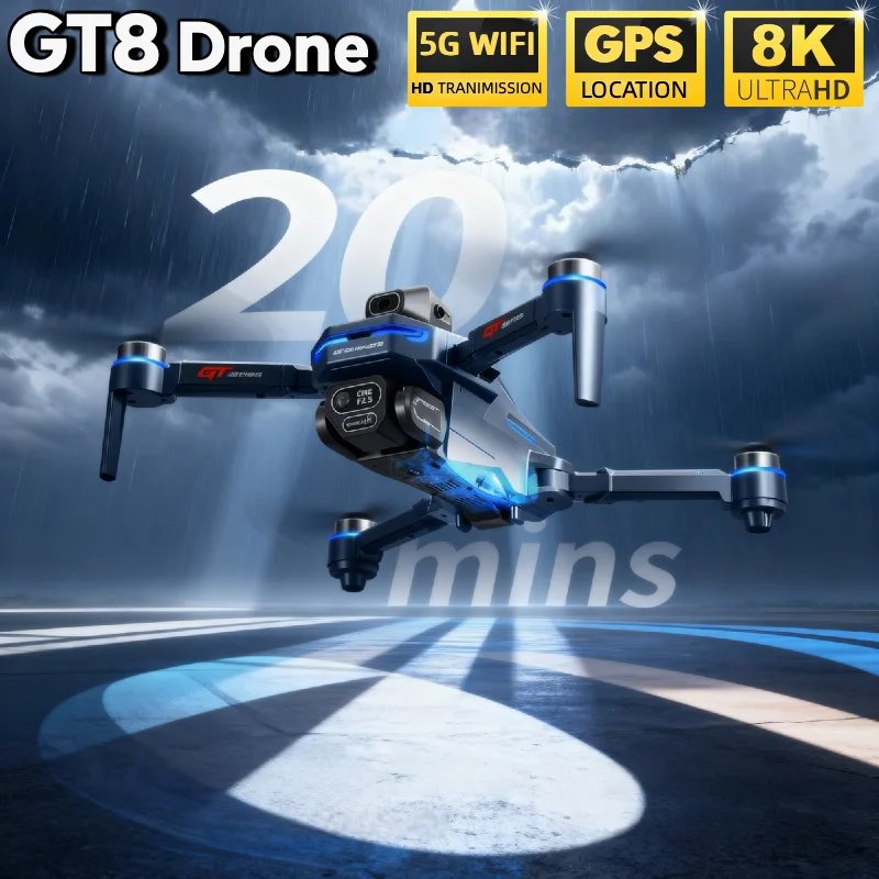 HOT For LSRC GT8 Drone 4K Prof - đánh giá và giá Fpv Brushless Rc Drone 4K