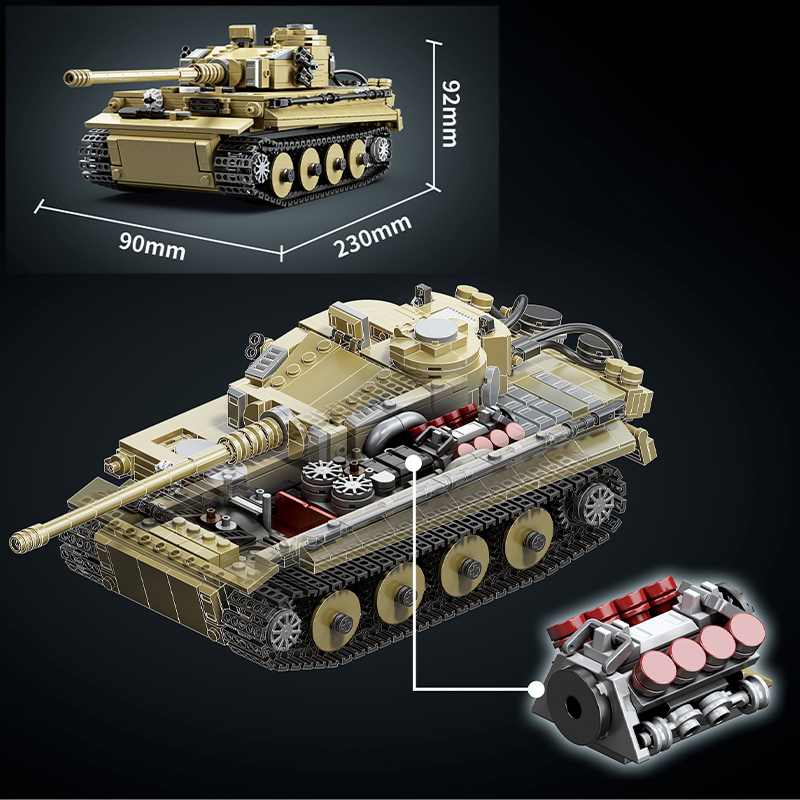 Military 1000Pcs Germany Tiger - đánh giá và giá Lego Compatible Military Tank
