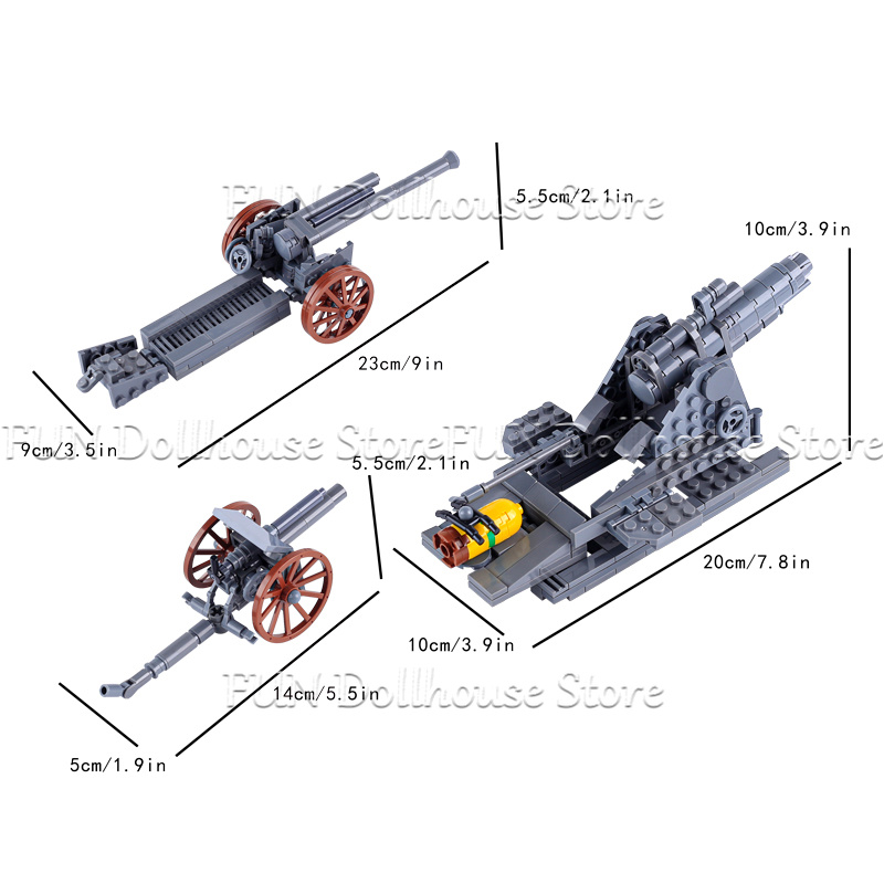 MOC WW1 Military Army Soldier  - đánh giá và giá Lego Compatible Military Tank