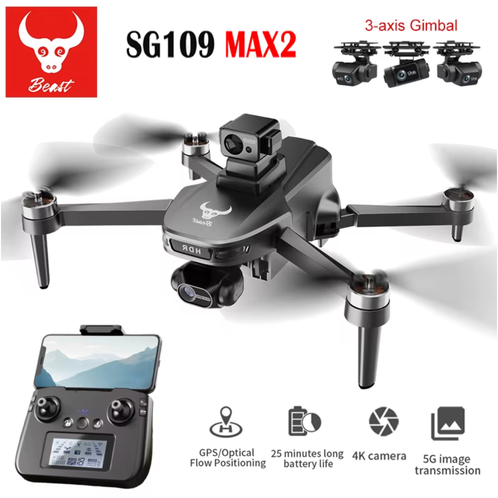 SG109 MAX2 Professional FPV 8K - đánh giá và giá Fpv Brushless Rc Drone 4K