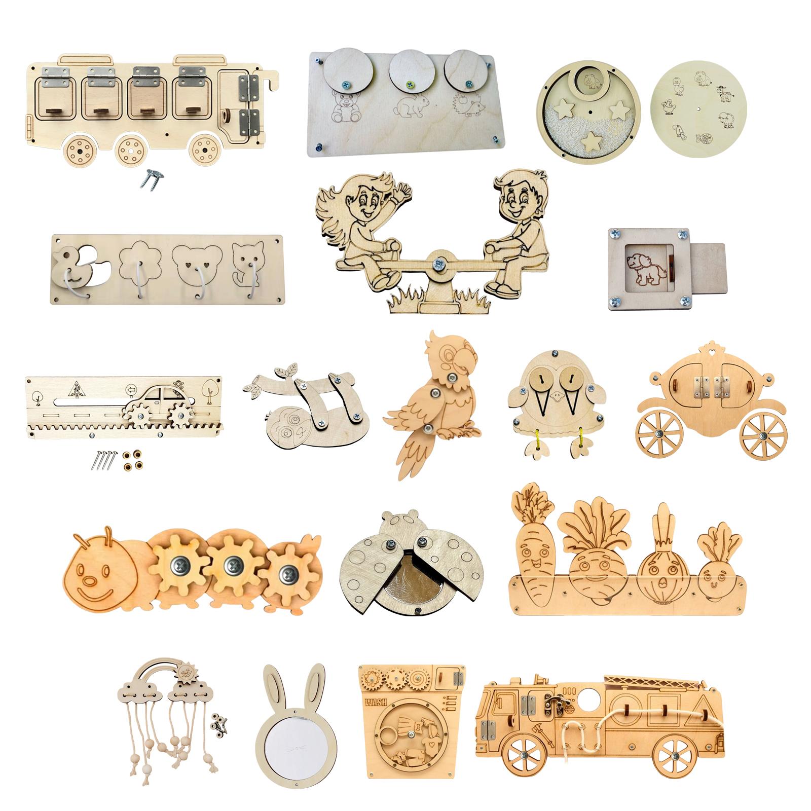 Wooden Busy Board Parts Montes - đánh giá và giá Montessori Wooden Busy Board Toddler