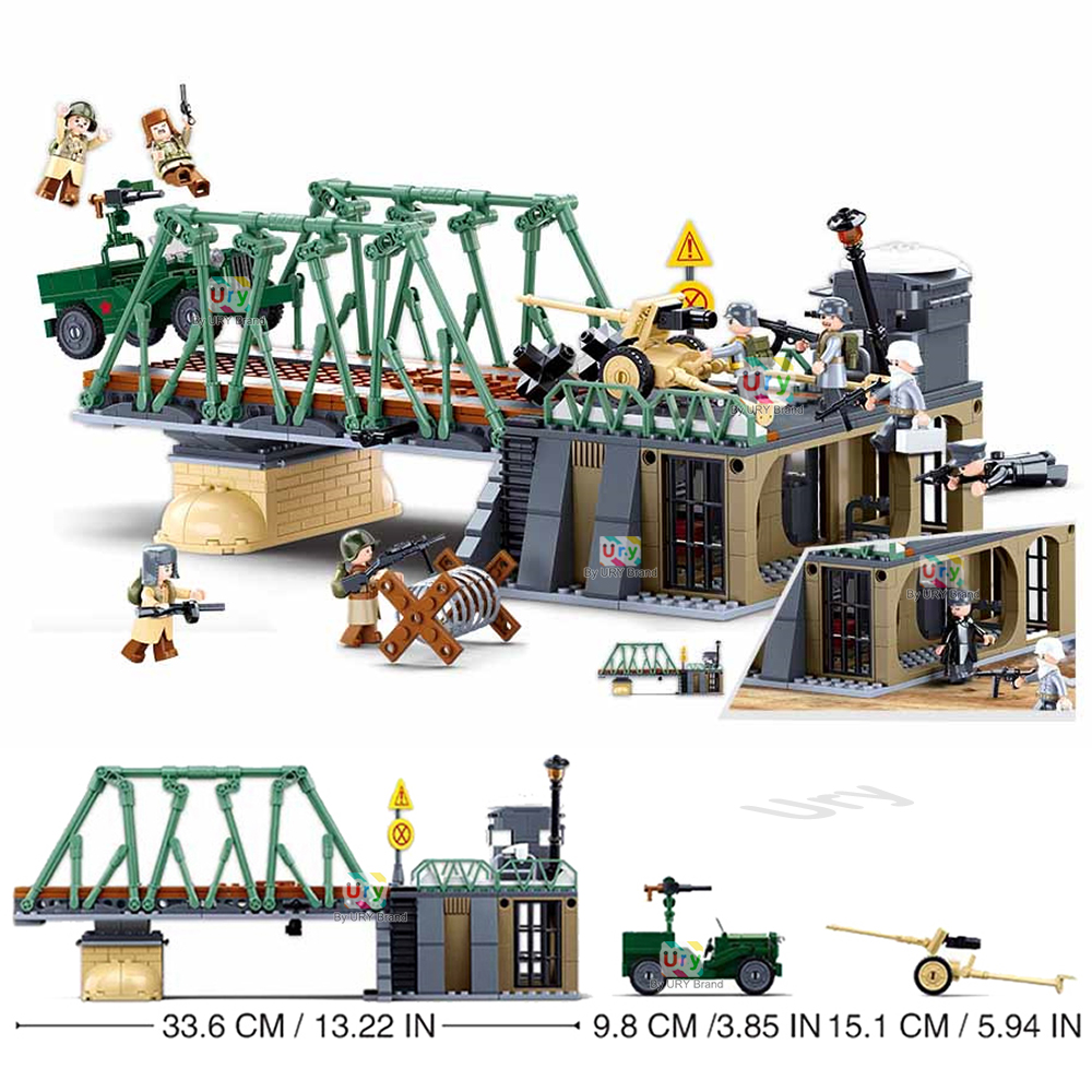 Bộ Lắp Ráp WW2 Quân Sự Quân Độ - đánh giá và giá Lego Compatible Military Tank