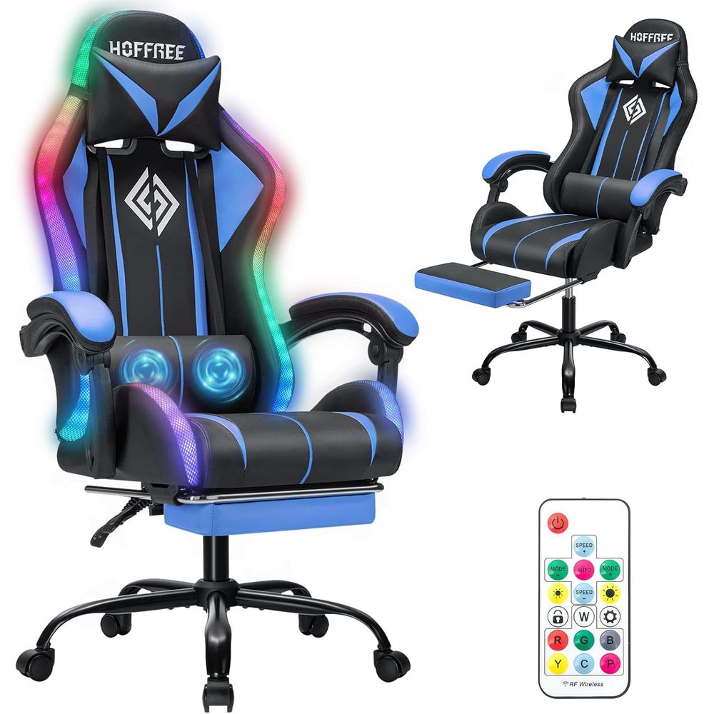 LED Gaming Chair with Massage  - đánh giá và giá Video Games
