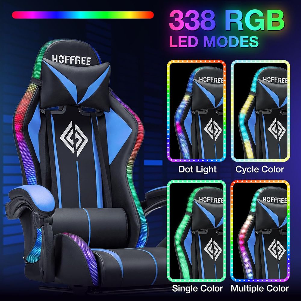 LED Gaming Chair with Massage  - đánh giá và giá Video Games
