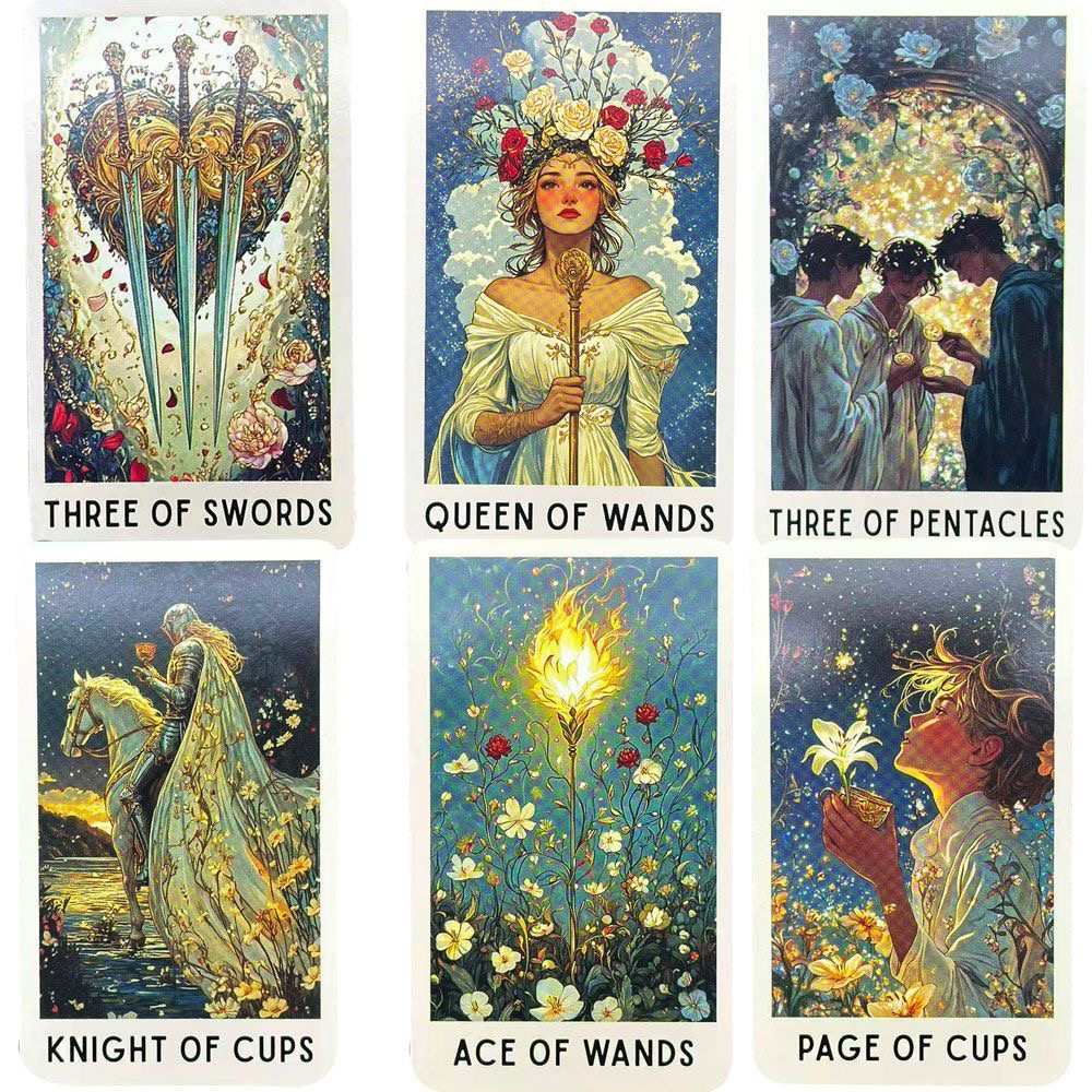 78 Enigmatic Bloom Tarot Cards - đánh giá và giá Tarot Cards Deck With Guidebook