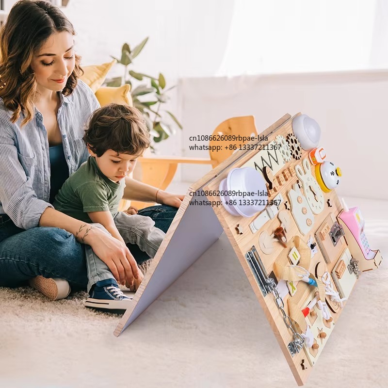 Montessori Busy Board Wooden S - đánh giá và giá Montessori Wooden Busy Board Toddler
