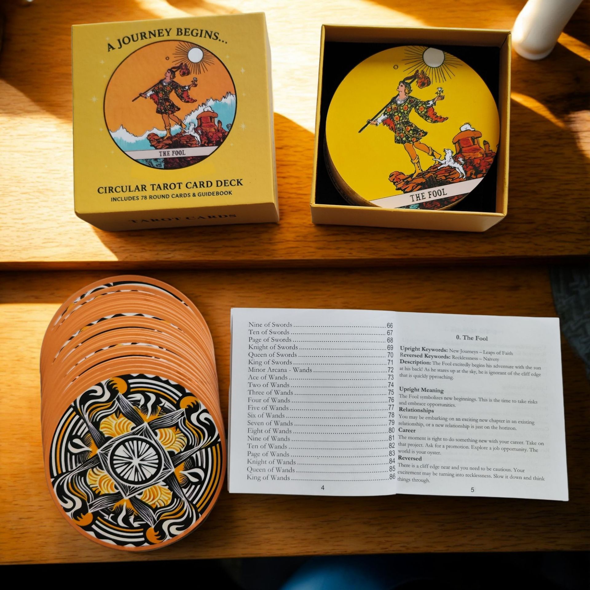 Circular Tarot Cards Deck Incl - đánh giá và giá Tarot Cards Deck With Guidebook